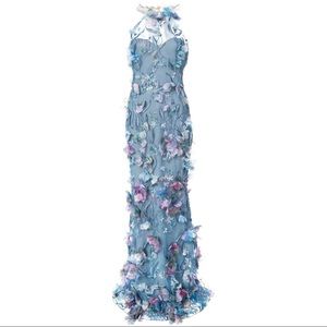 MARCHESA NOTTE floral-appliquéd gown BRAND NEW NWT
